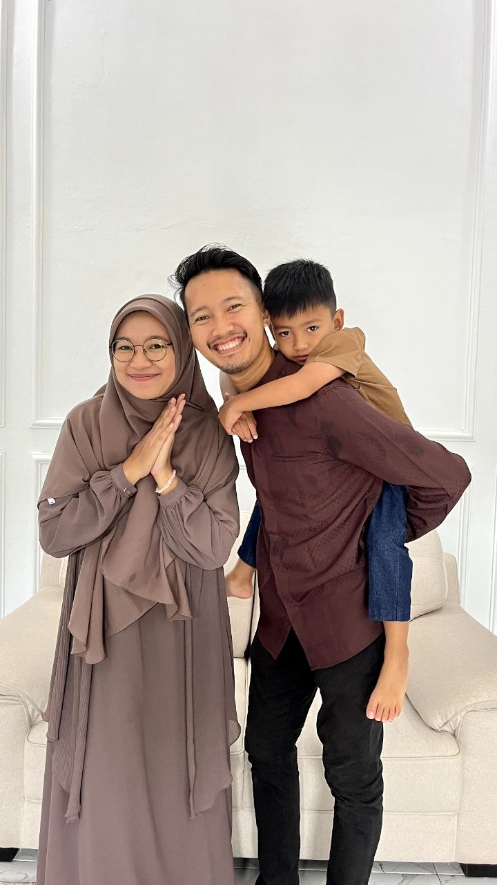 Haidar bersama keluarga