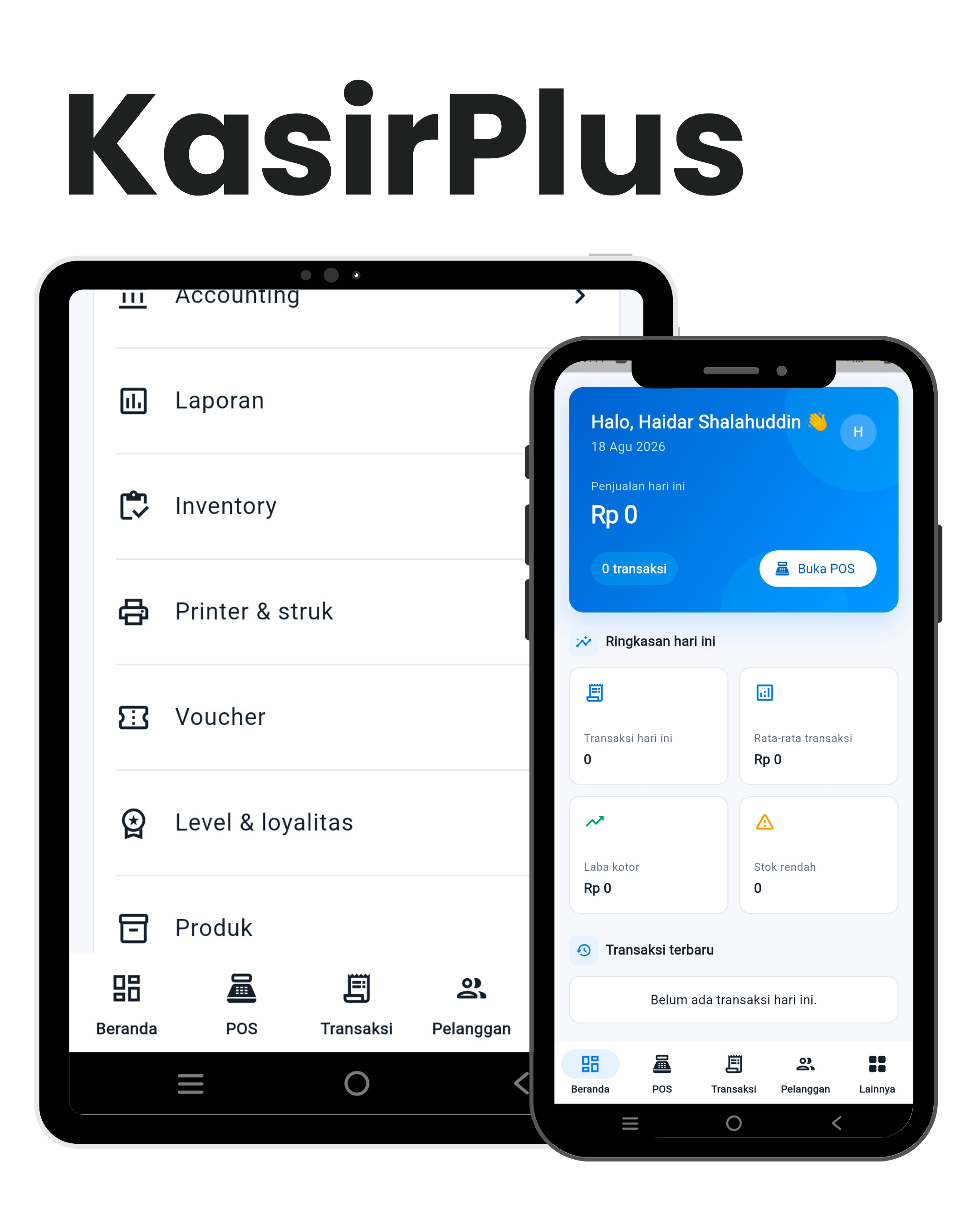 Preview project KasirPlus